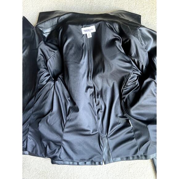 NWOT Evereve black double breasted plether jacket size XS - Picture 5 of 7